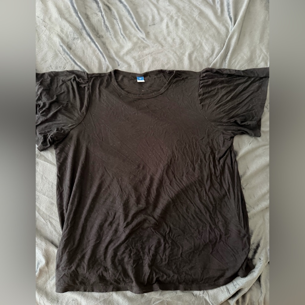 Women’s L ruffle sleeve Old Navy Black Blouse